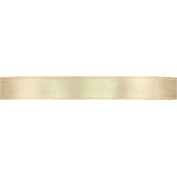 Stuha Saténová stuha oboustranná 25m x 9mm slonová kost