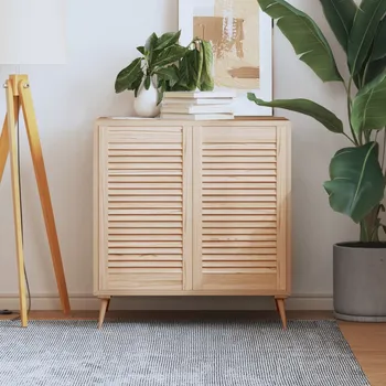 Interiérové dveře Nábytková dvířka lamelový design 2 ks 69 x 39,4 cm borovice Hnědá151125