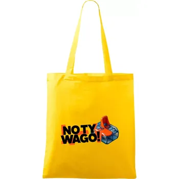 No ty wago - Taška bavlněná - 42 x 38 cm ( Žlutá )