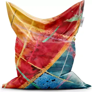 Sedací pytel Sablio Sedací vak Classic Barevné čáry - 200x140 cm