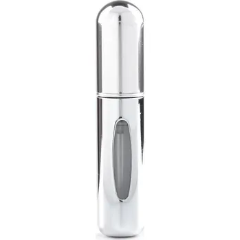 Cestovní plnitelný rozprašovač na parfém 8 cm, velké, 1 stříbrná lesk