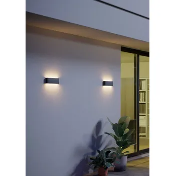 Nástěnné svítidlo REDO 90391 KAMAL exteriérové nástěnné svítidlo SMD LED 15W 1080lm 4000K IP54 antracit