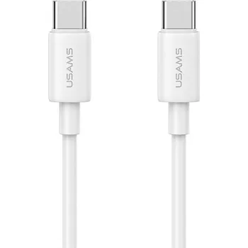 Datový kabel Kabel Usams USB typ C - USB typ C 1 m bílý