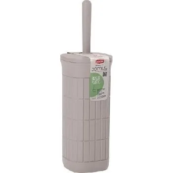 WC štětka WC souprava šedá, DOMUS, 40x11,5x11,5cm, plast