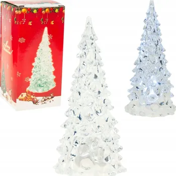 Vánoční dekorace SVÍTÍCÍ VÁNOČNÍ STROMEK LED DEKORACE AKRYLOVÁ FIGURKA VÁNOČNÍ DÁREK