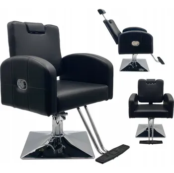 Kadeřnické křeslo KADEŘNICKÉ KŘESLO HYDRAULICKÉ HUGO ČERNÉ