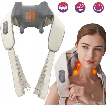 Masážní přístroj MASÁŽNÍ PŘÍSTROJ NA KRK, ŠÍJI, ZÁDA A TĚLO S VYHŘÍVÁNÍM, MASÁŽNÍ PÁS SHIATSU
