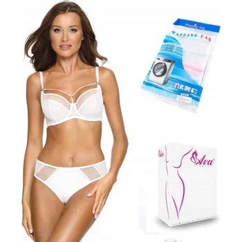 Podprsenka Dámské Kalhotky Ava 1923 bílý smyslný set XXL