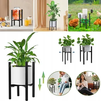 Obraz KOVOVÝ STOJÍCÍ STOJAN NA KVĚTINY ROSTLINY LOFT 38 CM STOJÁNEK NA KVĚTINÁČE