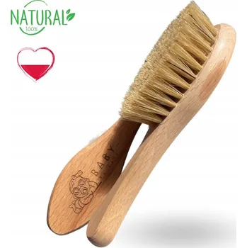 Hračka pro nejmenší Přírodní kartáč na vlasy pro miminka na odstranění šupinek Baby by Zuti