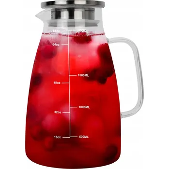 HEFTMAN Skleněný džbán 2 litry – odolný vůči vysokým teplotám