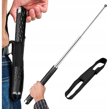 Automatická sebeobranná hůl kij do samoobrony 26" třísekční 65 cm