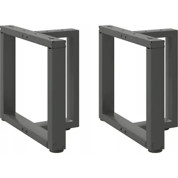 Stolová podnož Nohy ke konferenčnímu stolku, 2 ks, antracit, 50x25x(42-43) cm