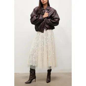 Dámská sukně Sukně Answear.LAB CK08032-2.C.FLK béžová 01X, vel. L