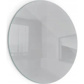 Krbová kamna Skleněná krytka na sklo pod krb Kamna Kulatá Barva Světle šedá 100 cm