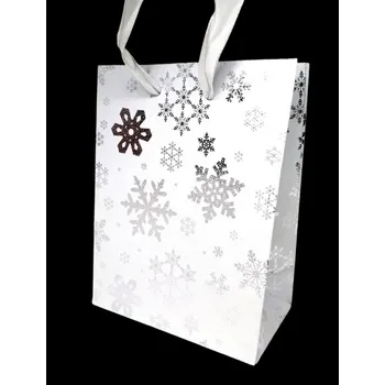Vánoční dárková taška papírová, 14x11 cm