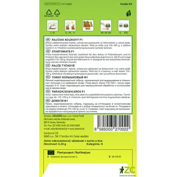 Semeno Zelseed Rajče tyčkové - Veloria Zel F1 polorané 0,2g