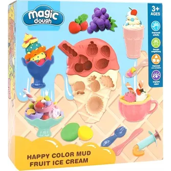 Modelovací hmota KREATIVNÍ SADA ZMRZLINA MODELOVACÍ HMOTA MODELÍNA TOVÁRNA NA DEZERTY