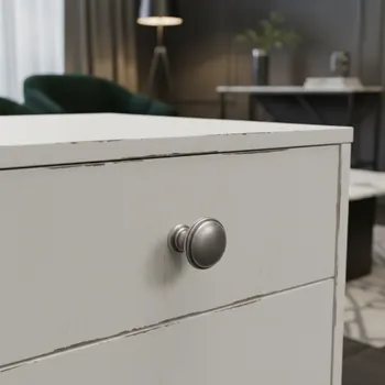 Nábytkové kování Interex design Úchytka knopka ARLES / Staro stříbro