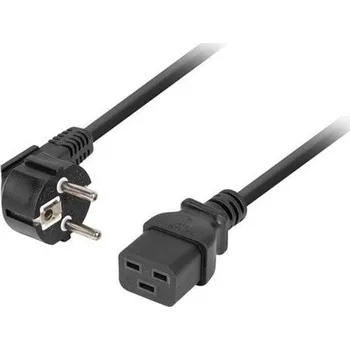 Prodlužovací kabel LANBERG IEC 320 C19 napájecí kabel 1.8M 16A VDE černý CA-C19C-10CC-0018-BK