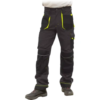 Pánské kalhoty Leber&Hollman FMN SBY kalhoty Gray/Yellow 46-62