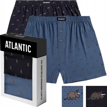 Boxerky 2-BALENÍ Pánské boxerky volného střihu bavlna Atlantic XL