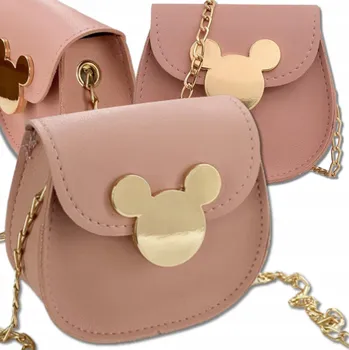 Kabelka Dívčí kabelka Myška malé princezny RŮŽOVÁ přes rameno pro dítě