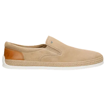 Pánské polobotky Béžové Nazouváky Pánské S Koženkovou Vložkou Wojas 1025874 45