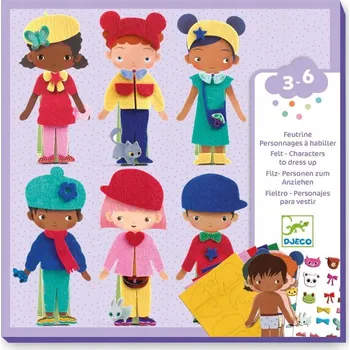 kreativní sada DJECO Kreativní sada Filcové nálepky OBLÉKÁNÍ
