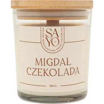 Svíčka Sójová vonná svíčka Čokoláda a Mandle Sayo