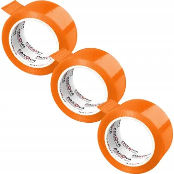 Lepicí páska Balicí páska Pakova oranžová šířka 48 mm délka 90 m 3 ks