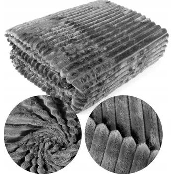 Prostěradlo Deka BestLowCost polyester 160 cm x 200 cm šedá