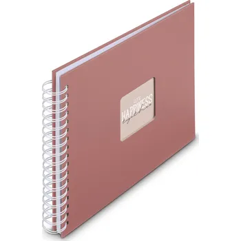 Fotoalbum Hama album klasické spirálové FINE ART 28x24 cm, 50 stran, terra, bílé listy