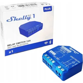 IP kamera Chytrý ovladač Shelly PLUS 1 WiFi bluetooth 16A