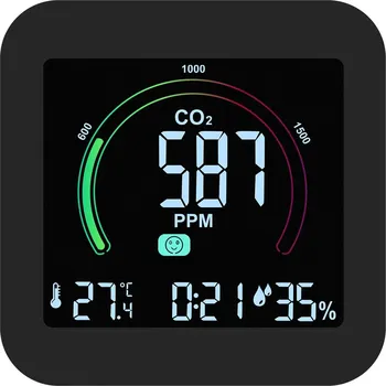 Měřič, senzor oxidu uhličitého CO2, kvality vzduchu a měření teploty