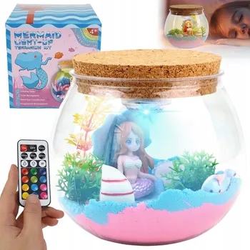 kreativní sada KREATIVNÍ SADA KŘIŠŤÁL HRAČKA AKVÁRIUM LED LAMPIČKA NOČNÍ RUČNÍ PRÁCE