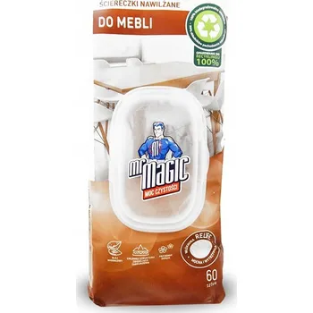 Utěrka Vlhčené ubrousky Mr Magic na NÁBYTEK 60 ks