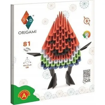 Obraz ORIGAMI 3D Meloun Sada Pro rukodělné aktivity DIY Pro Holčičku ROZVÍJEJÍCÍ Ovoce