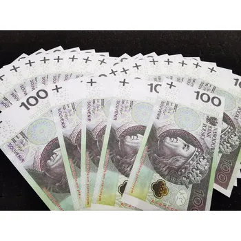 Desková hra Stolní hra 100zlotých bankovky na hraní a učení 50 Ks.