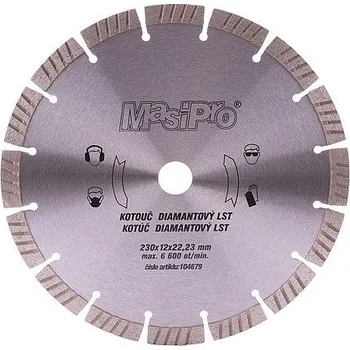 Řezný kotouč Diamantový kotouč segmentový 230mm LST, MasiPro