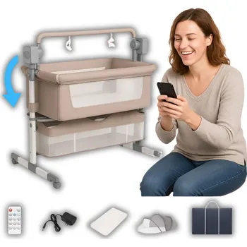 Dětská postýlka Elektrická kolébka Magic 60 x 105 cm béžová