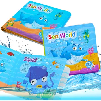 Hračka pro nejmenší Pěnová Knížka Do Koupele Anglický Jazyk Voděodolná Kniha Do Vody