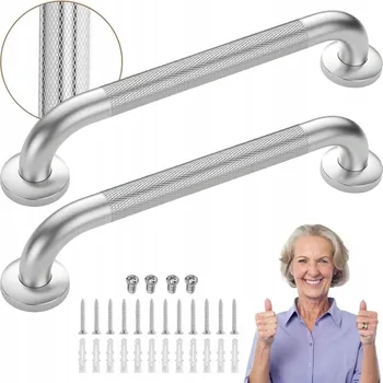 KOUPELNOVÉ DRŽÁK NA ZEĎ ROVNÝ VANNOVÝ 40CM MADLO NA ZEĎ K VANĚ 2X