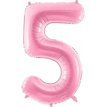 Balónek Fóliový balónek Číslice 5 růžová, 92 cm