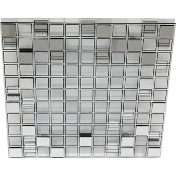 LED stropní přisazené světlo MOSAIC - 9W, 3000K (teplá bílá), 31x31cm, hranaté, chromované