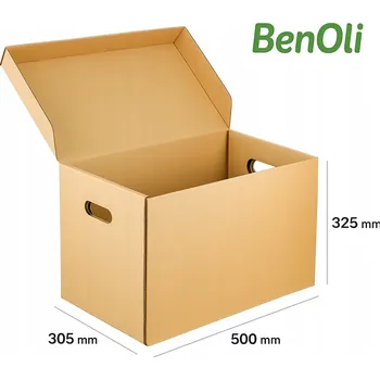 Kartonová krabice 50 cm x 30,5 cm x 32,5 cm, 400 g/m2, 10 ks