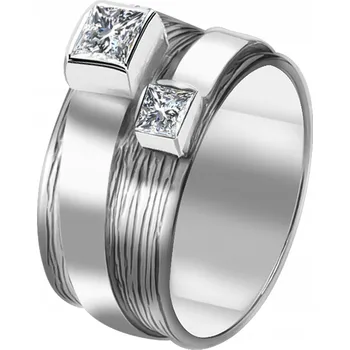 Prsten Prstýnek s kubickými zirkony, stříbro ryzost 925 elegantní Dárek pro ni | 25. vel.