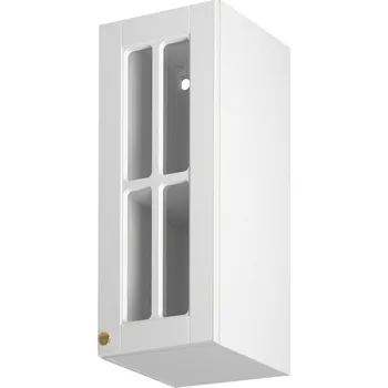 Kuchyňská skříňka LINEA b | horní skříňka G30S P/L prosklená s policí | 30 cm | UNI dvířka | bílá mat
