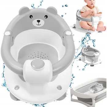 Koupelnové sedátko Maltex Sedátko do koupele Panda bílo-šedé