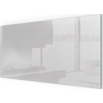 Obraz Skleněná deska pod kamna na ochranu podlahy, šedá, 100x50 cm